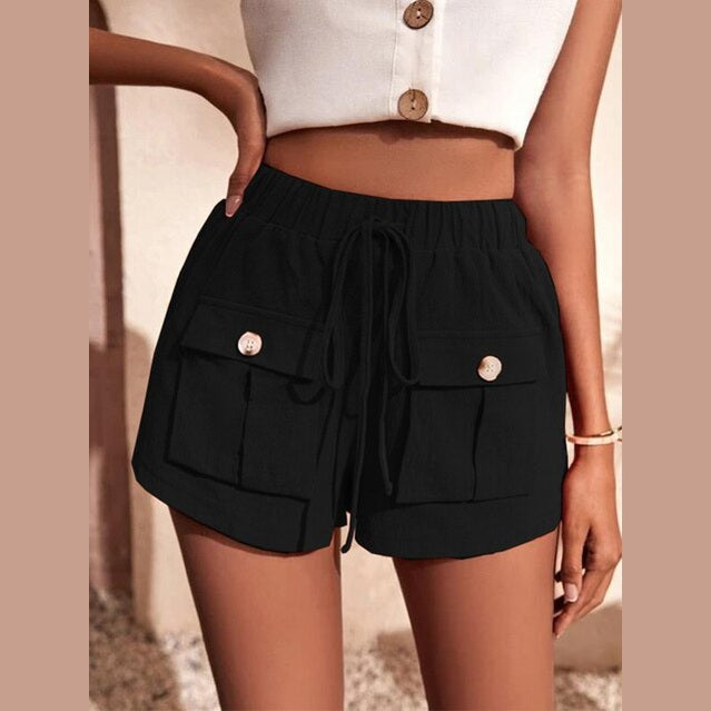 Maylin | Short Cargo Décontracté à Taille Élastique pour Femme