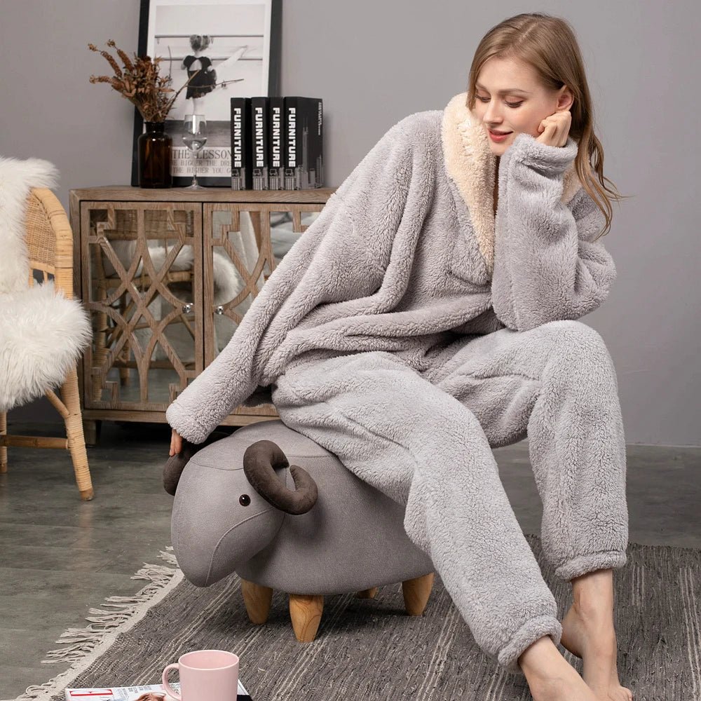 Ensemble Pyjama Polaire à Capuche