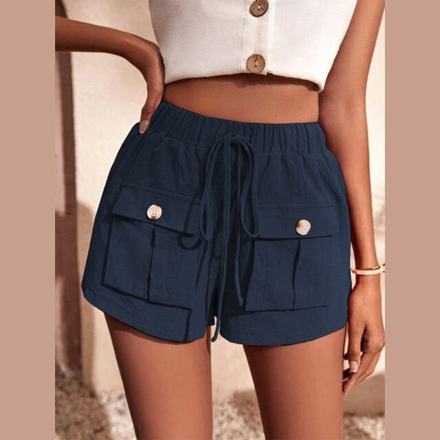 Maylin | Short Cargo Décontracté à Taille Élastique pour Femme