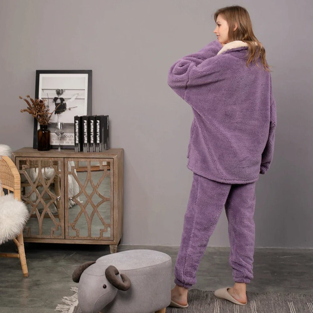 Ensemble Pyjama Polaire à Capuche