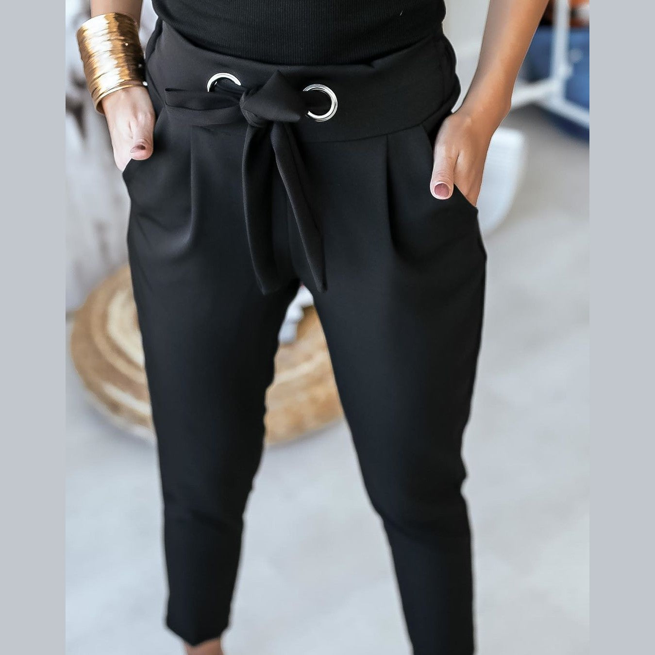 Alaya | Pantalon décontracté taille haute