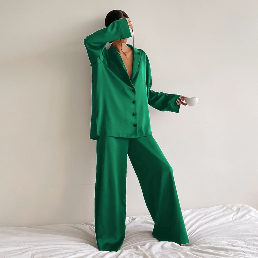 Ensemble Pyjama Soie Oversize Luxe