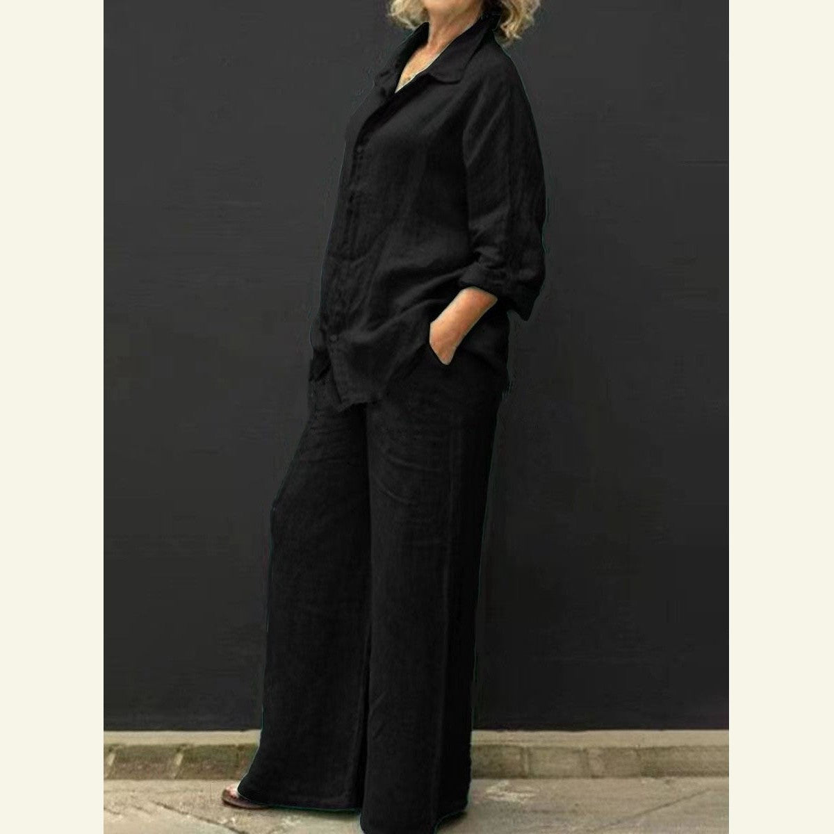 Marie | Costume femme en coton et lin