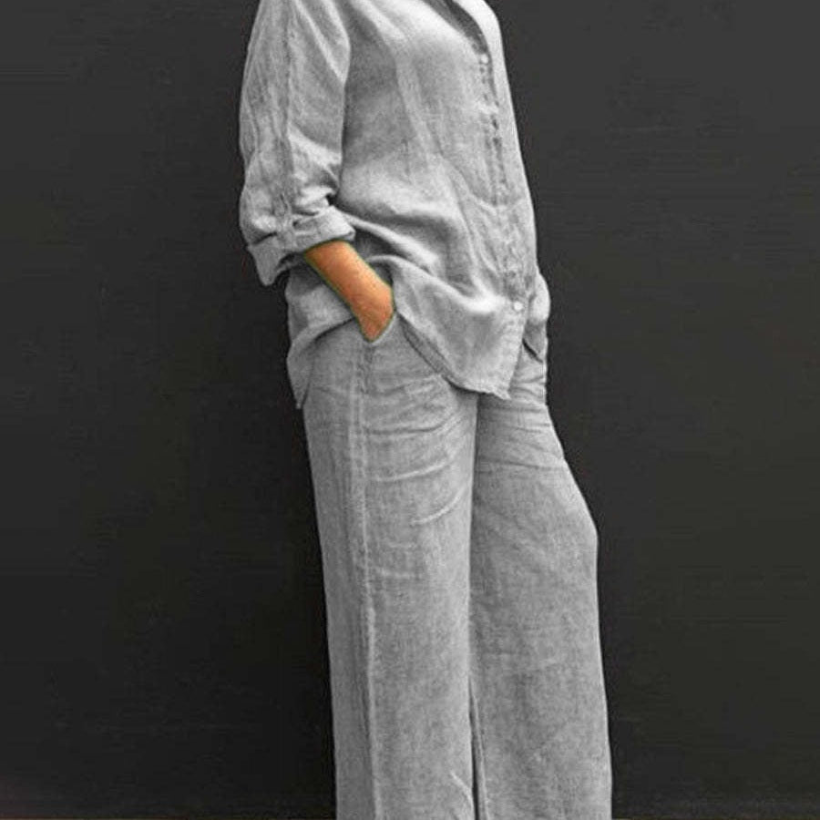 Marie | Costume femme en coton et lin