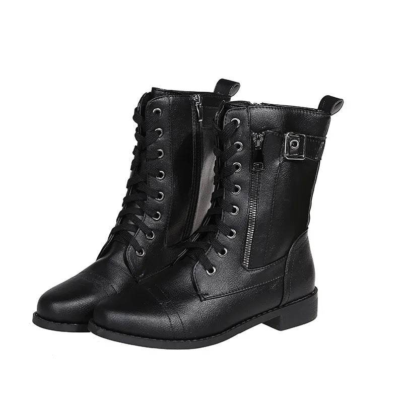 Eléandra – Bottes élégantes imperméables à talons bas | Style chic et confortable