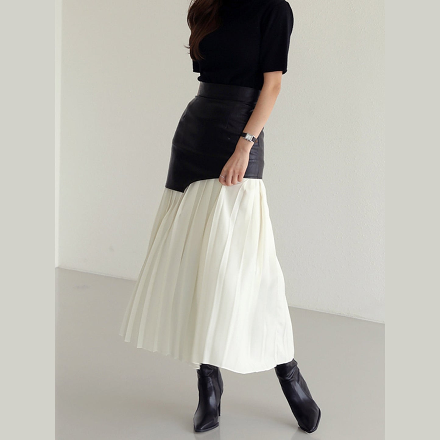 Irie | Jupe Plissée Bicolore au Design Audacieux pour Femme