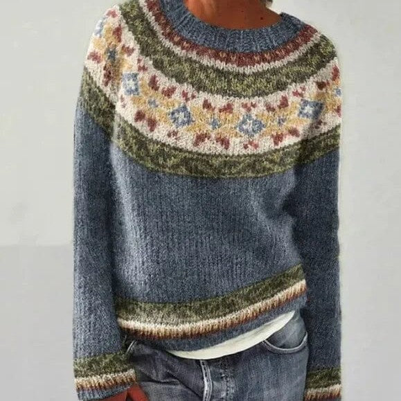 Livia - Pull rétro d'automne RETRO PULLOVER Essentielle S