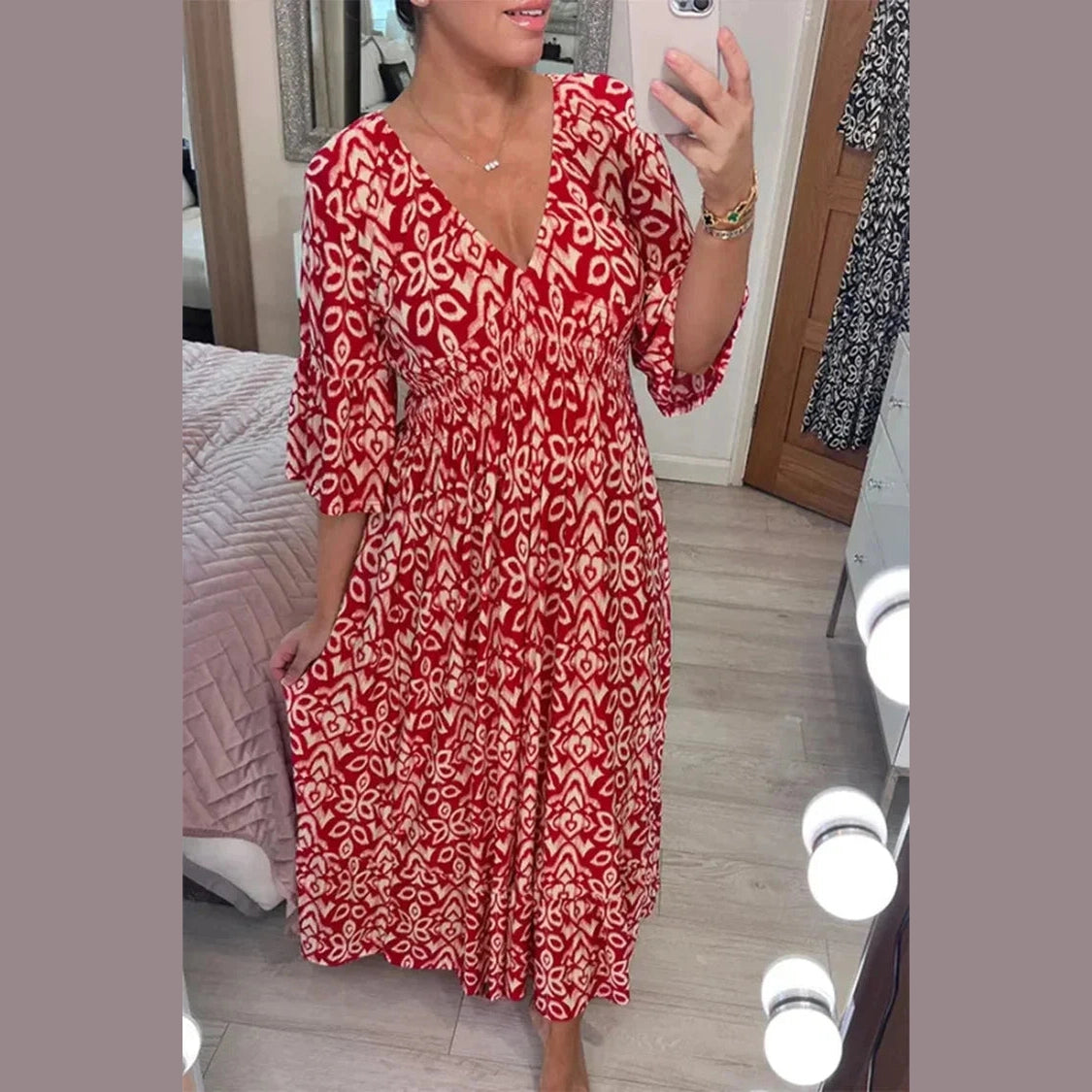 Robe Élégante Liss Essentielle Rouge S