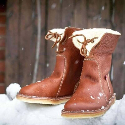 THE KONF™ | BOTTES IMPERMÉABLES EN CUIR POLAIRE AVEC DOUBLURE EN LAINE Essentielle