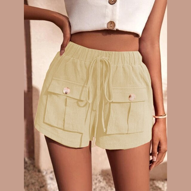 Maylin | Short Cargo Décontracté à Taille Élastique pour Femme