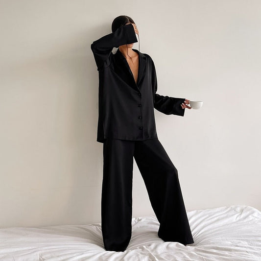 Ensemble Pyjama Soie Oversize Luxe