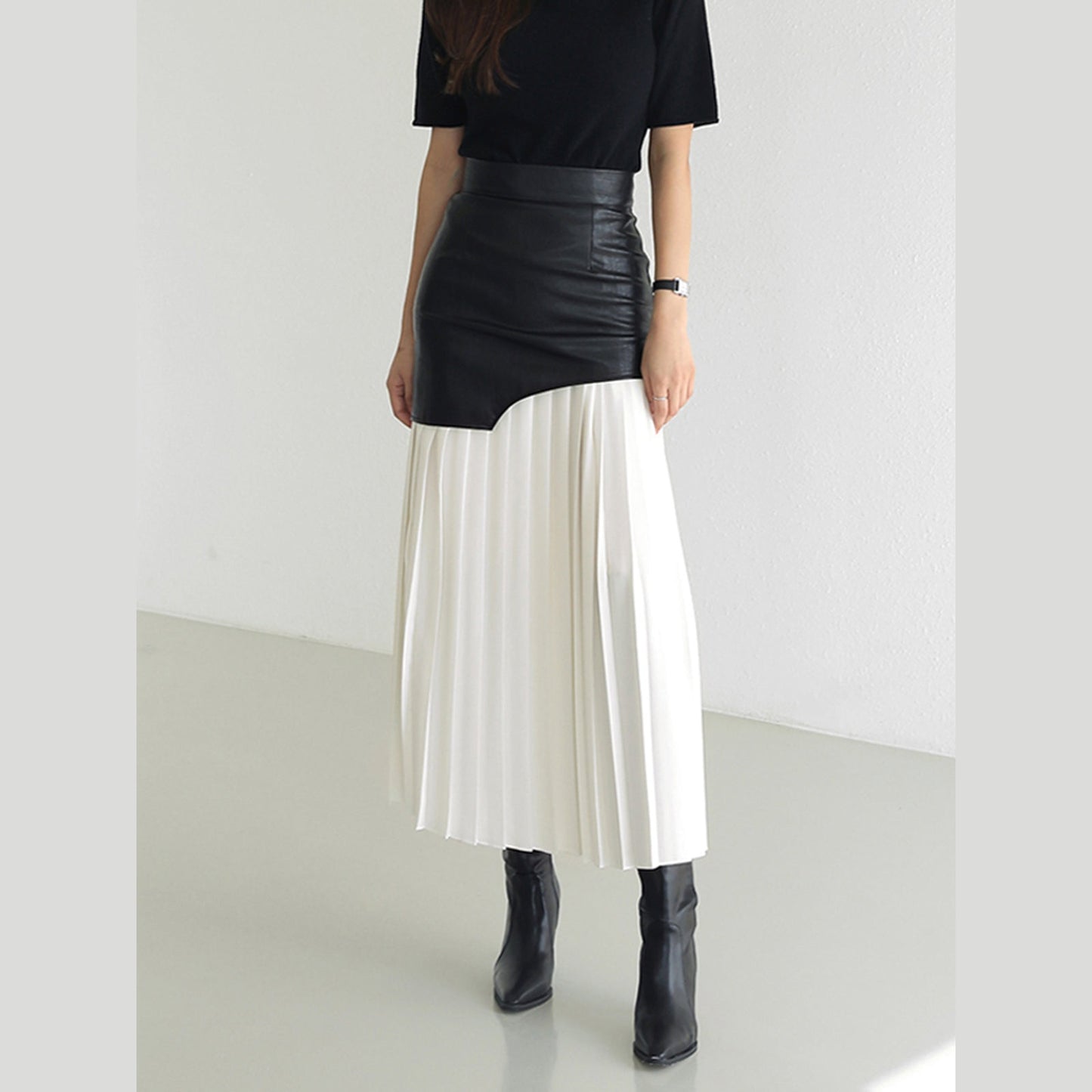 Irie | Jupe Plissée Bicolore au Design Audacieux pour Femme