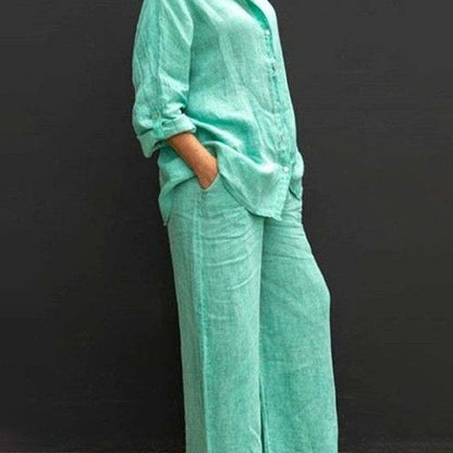 Marie | Costume femme en coton et lin