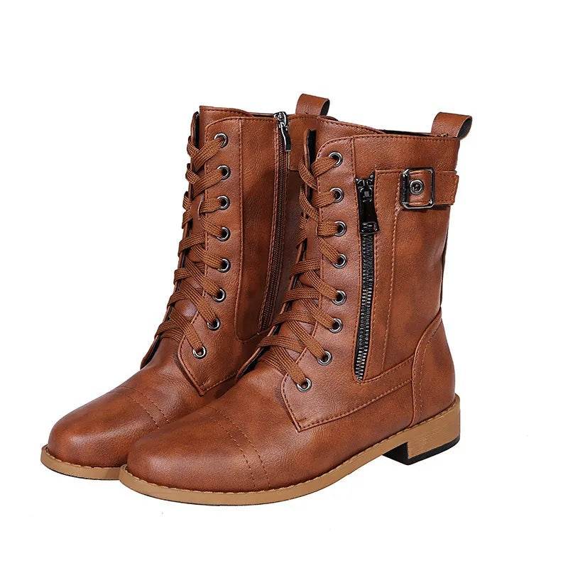 Eléandra – Bottes élégantes imperméables à talons bas | Style chic et confortable
