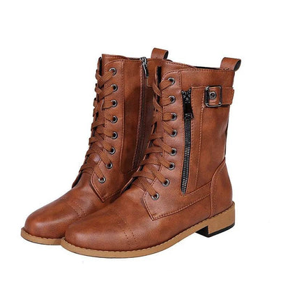 Eléandra – Bottes élégantes imperméables à talons bas | Style chic et confortable