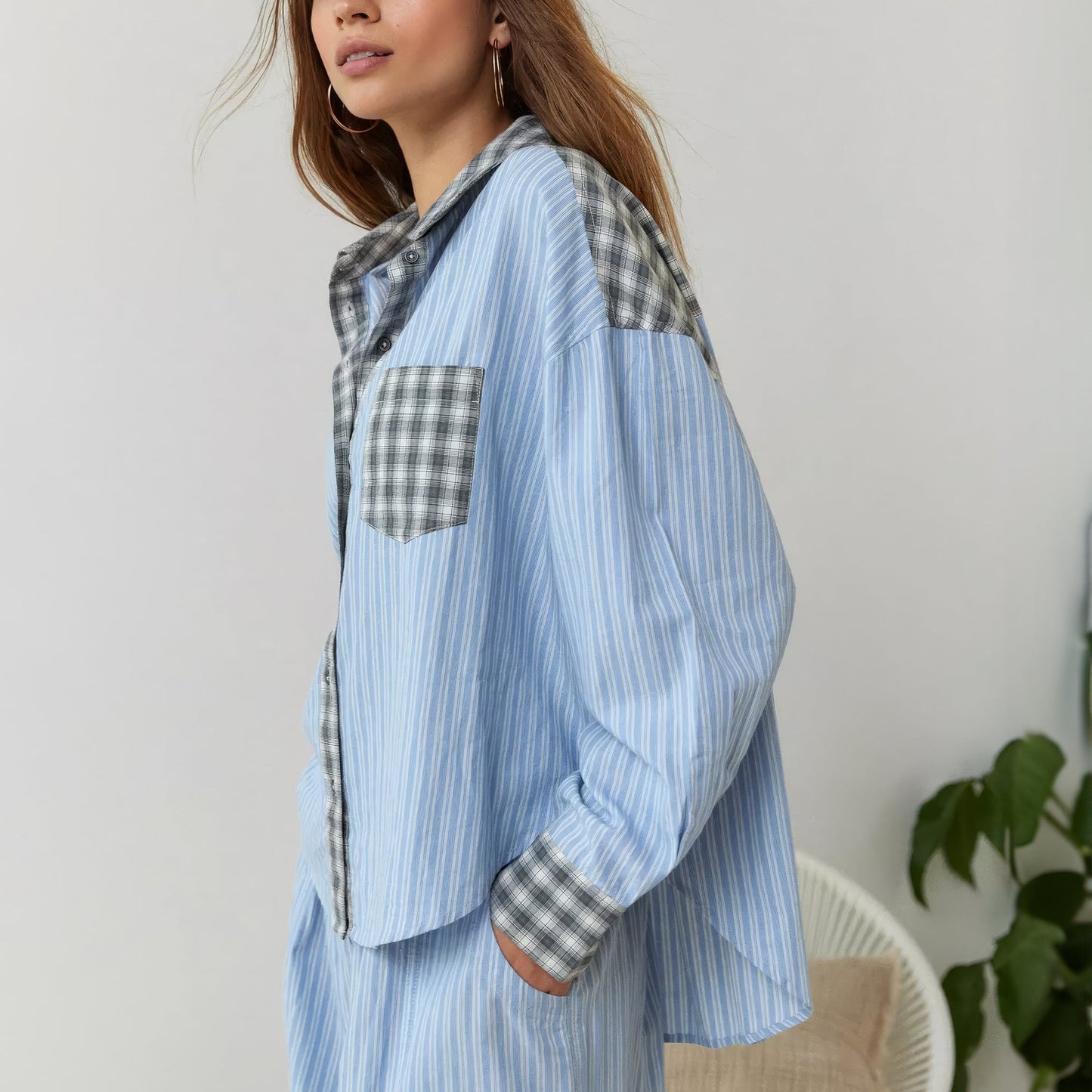 Dianna | Ensemble de détente confortable à rayures pour femmes