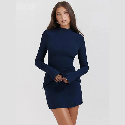 Charis | Mini robe chic à manches longues pour femmes