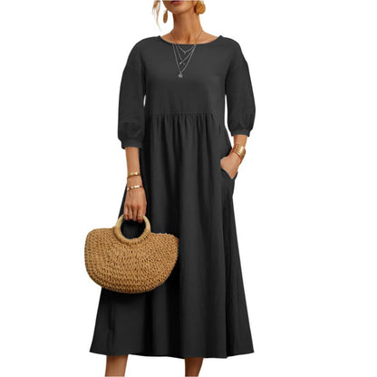 Flore | Robe en Coton et Lin pour Femmes