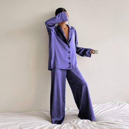 Ensemble Pyjama Soie Oversize Luxe