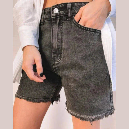 Leilah | Short en Coton Taille Haute pour Femme