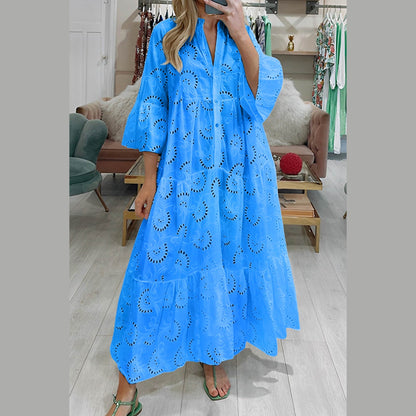 Finnley | Robe Maxi Bohème Brodée pour Femme