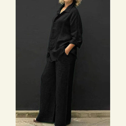 Marie | Costume femme en coton et lin