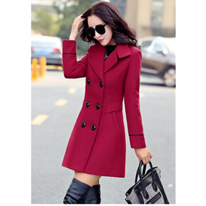 Manteau Élégant en Laine Ajusté