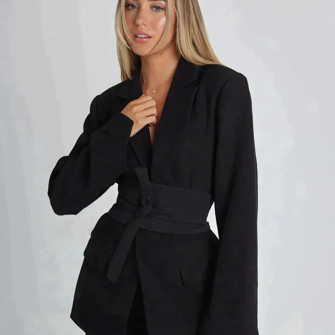 Blazer élégant pour femmes de tous âges Essentielle Noir S 