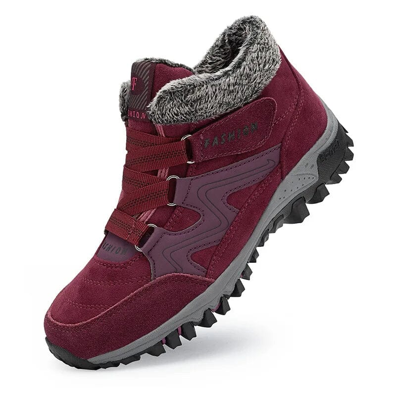 BOTTES ANTIDÉRAPANTES CHAUDES ET CONFORTABLES FEMININO Essentielle Rouge 35 