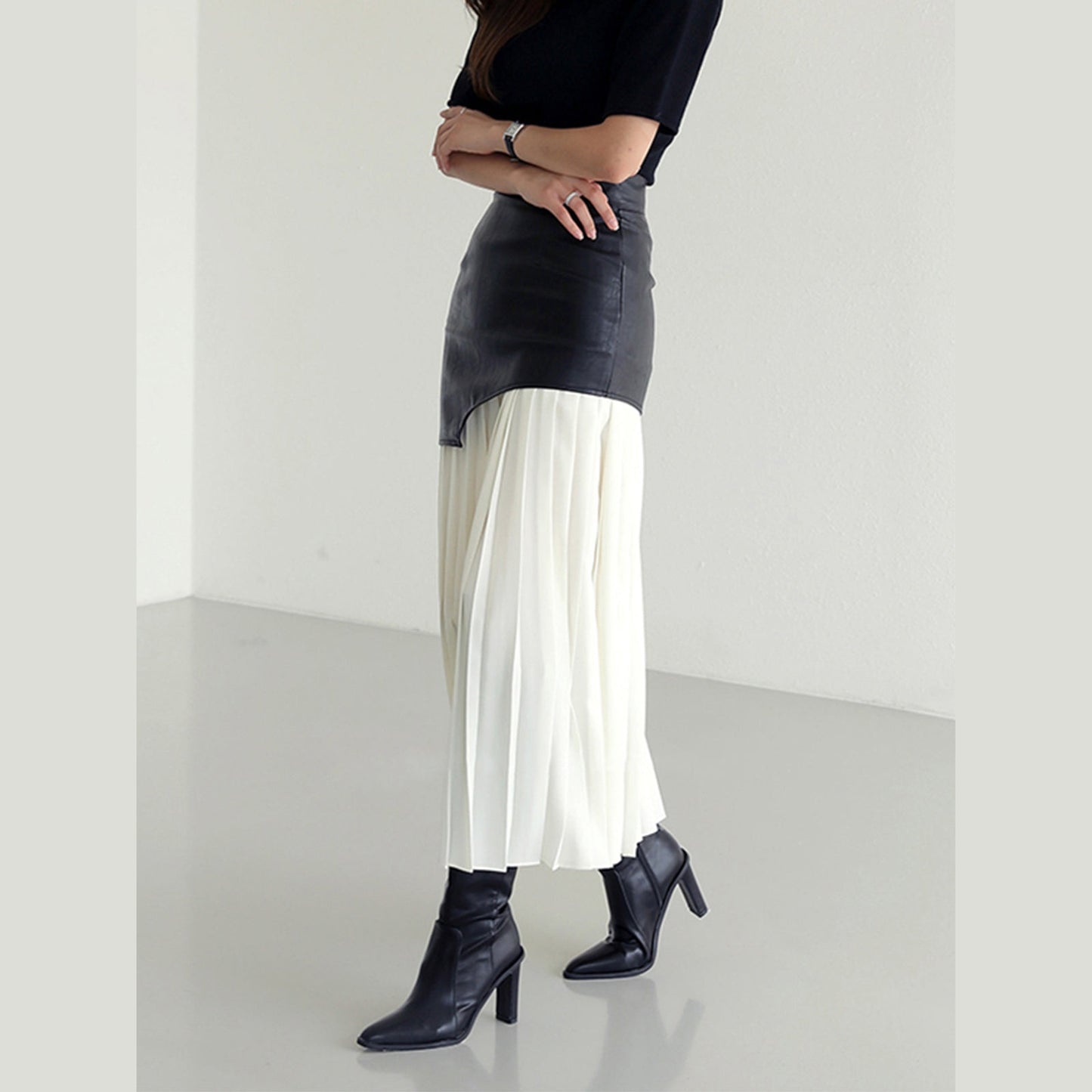 Irie | Jupe Plissée Bicolore au Design Audacieux pour Femme