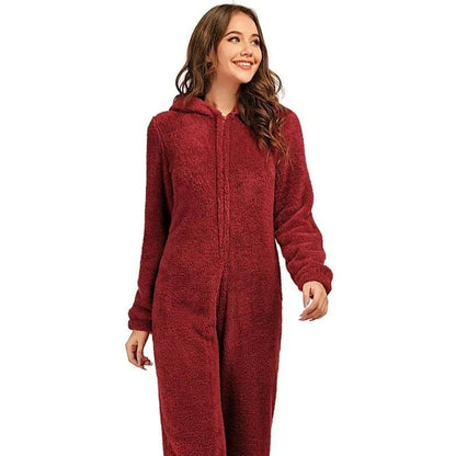 Combi Pyjama Fleece à Capuche