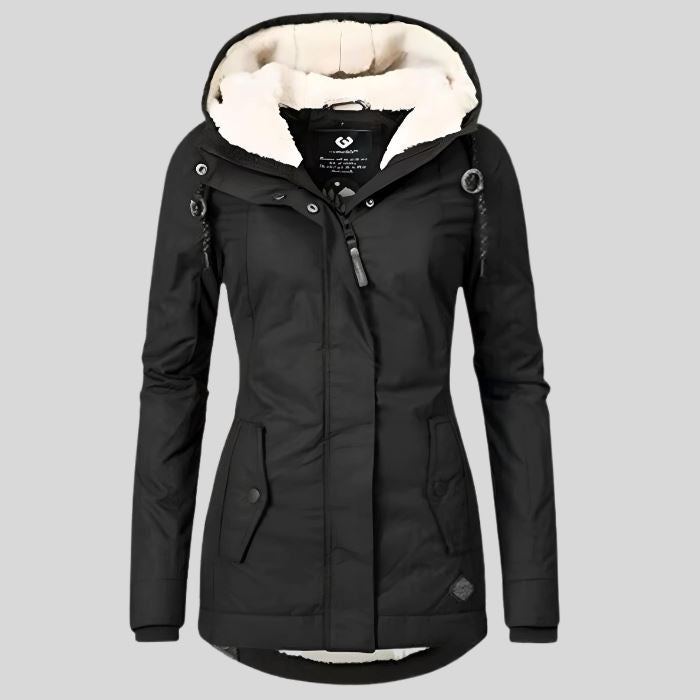 Isabelle - Manteau épais en mélange de laine Women > Jackets > Winterjackets Essentielle Noir S 