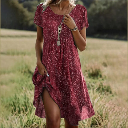 Konf | Robe Élégante Rea Essentielle Rouge S 