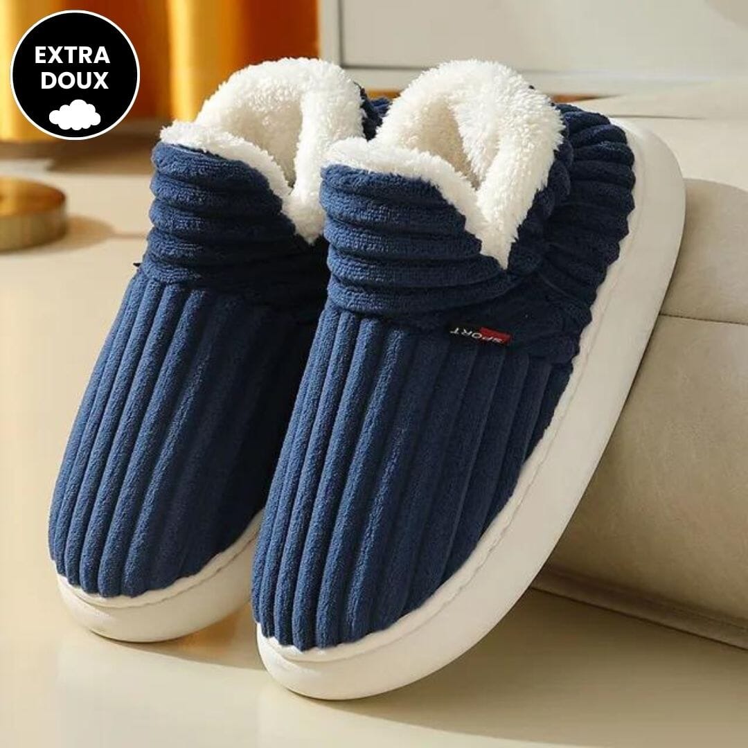 Le Chausson Douillet et Stylé FEMININO Essentielle Bleu 40-41 