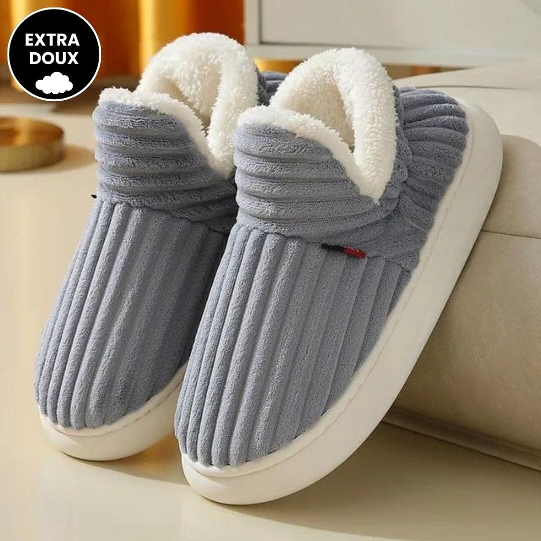 Le Chausson Douillet et Stylé FEMININO Essentielle Gris 40-41 