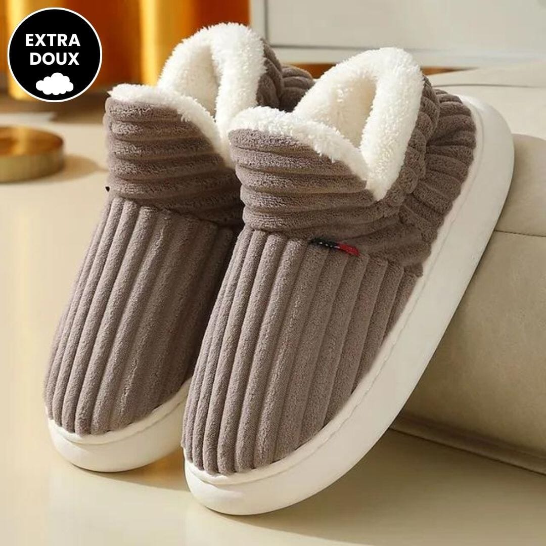 Le Chausson Douillet et Stylé FEMININO Essentielle Marron 40-41 