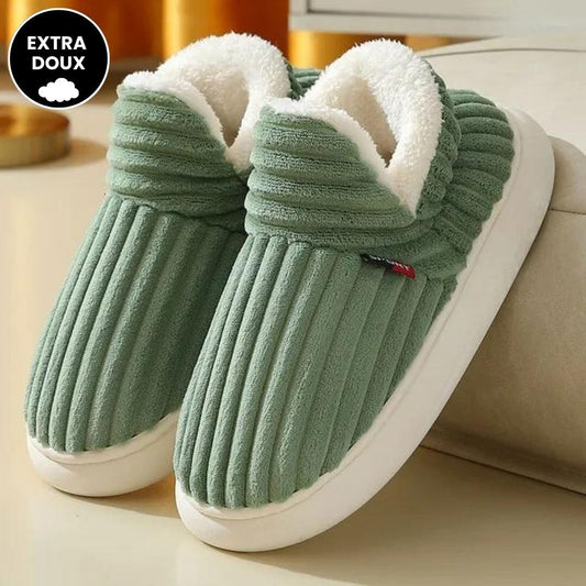 Le Chausson Douillet et Stylé FEMININO Essentielle Vert 36-37 