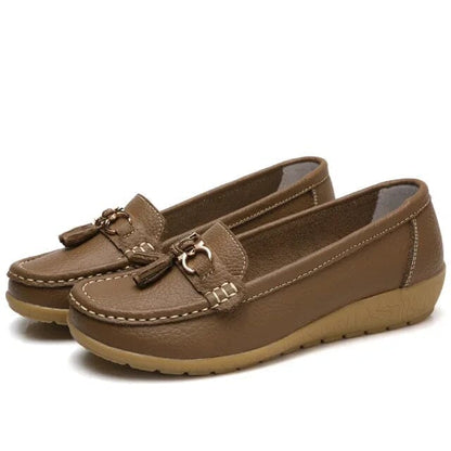 Mocassin Orthopédique en Cuir FEMININO Essentielle Brun 35 