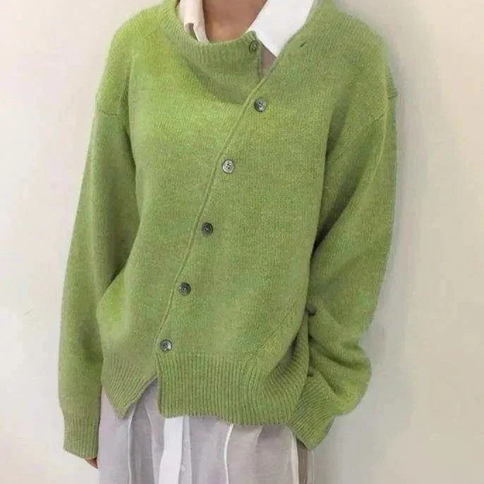 Pull en Cachemire Confortable - Luna FEMININO Essentielle Vert S 