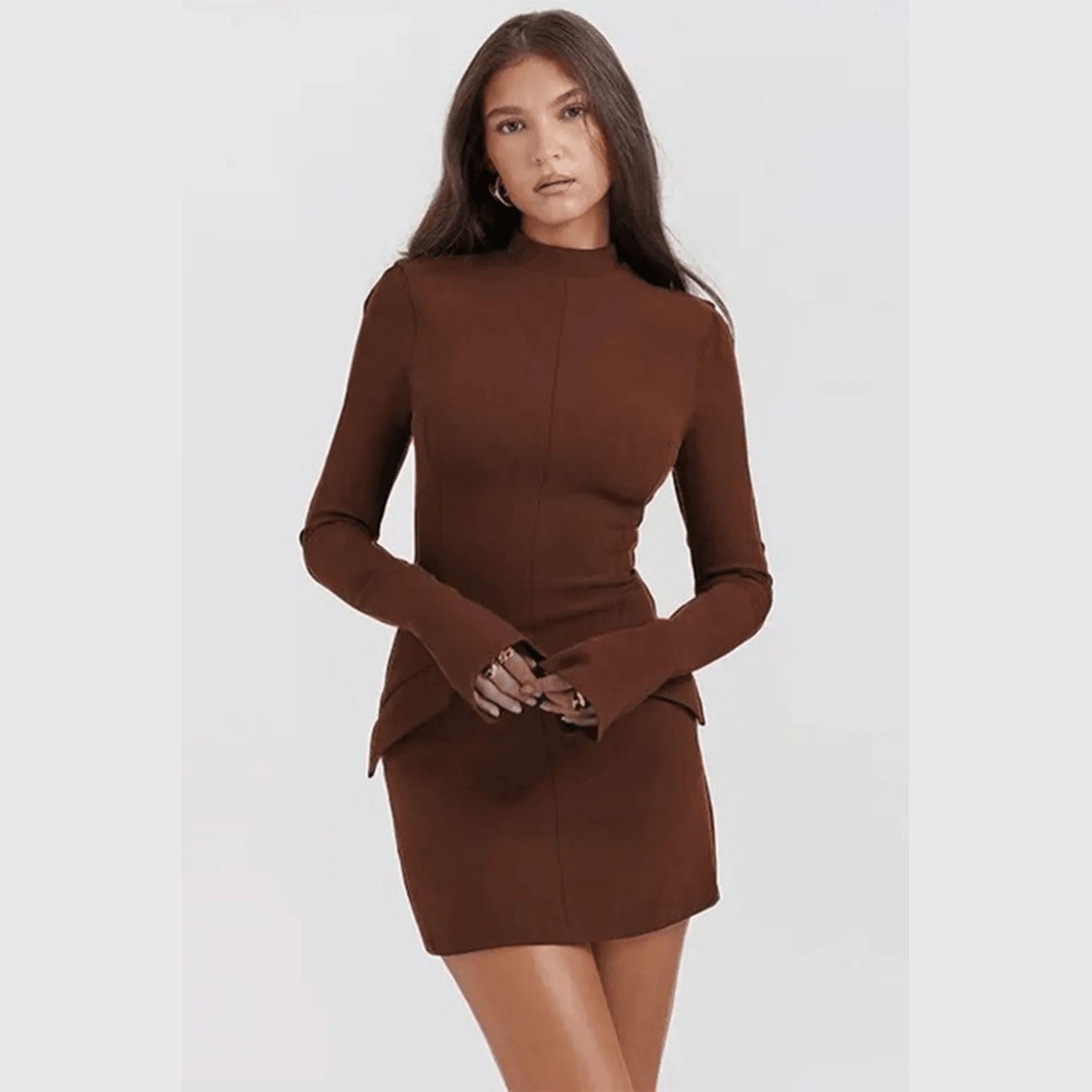 ROBE AVEC POCHE - MILY FEMININO Essentielle S Brun 