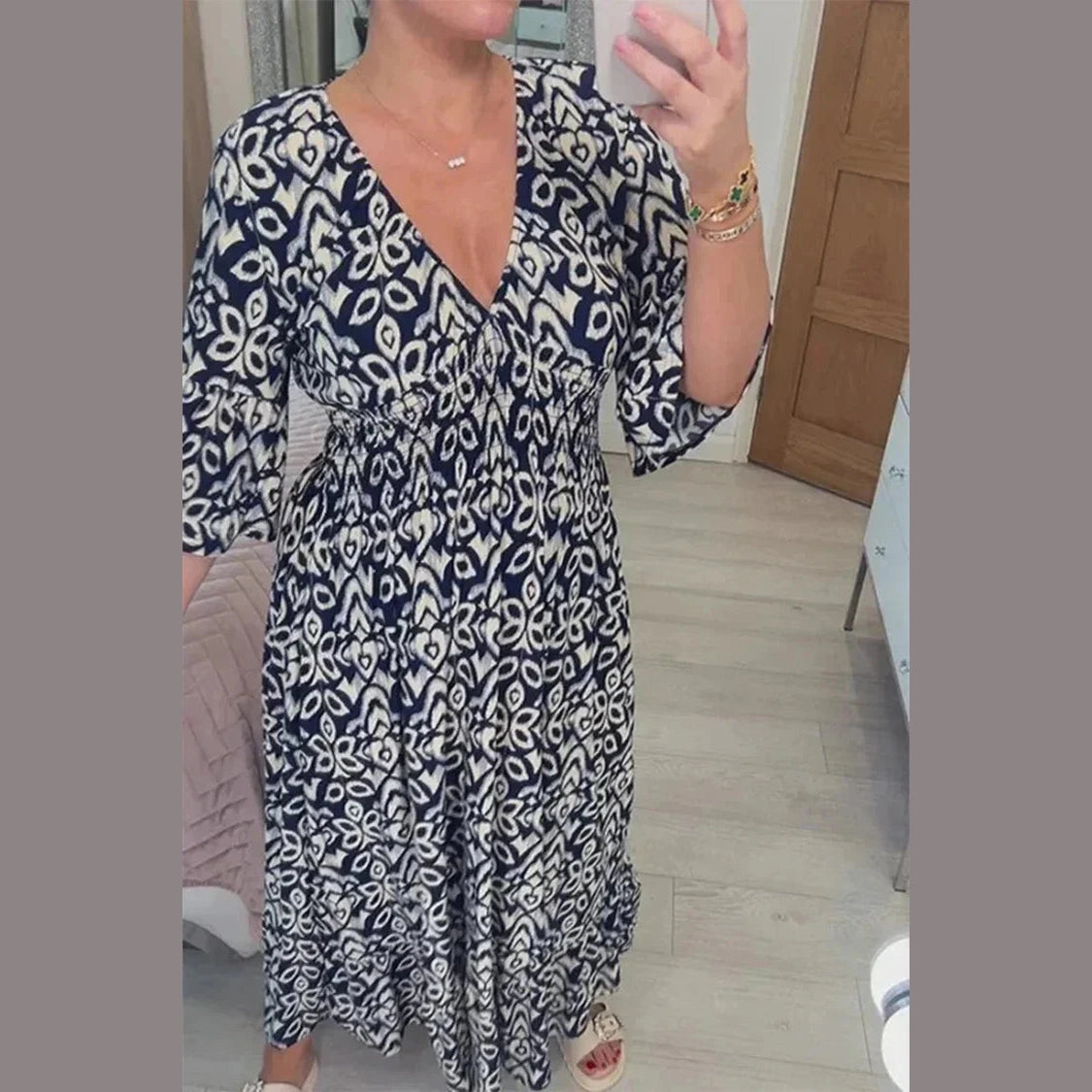 Robe Élégante Liss Essentielle Bleu marine S 