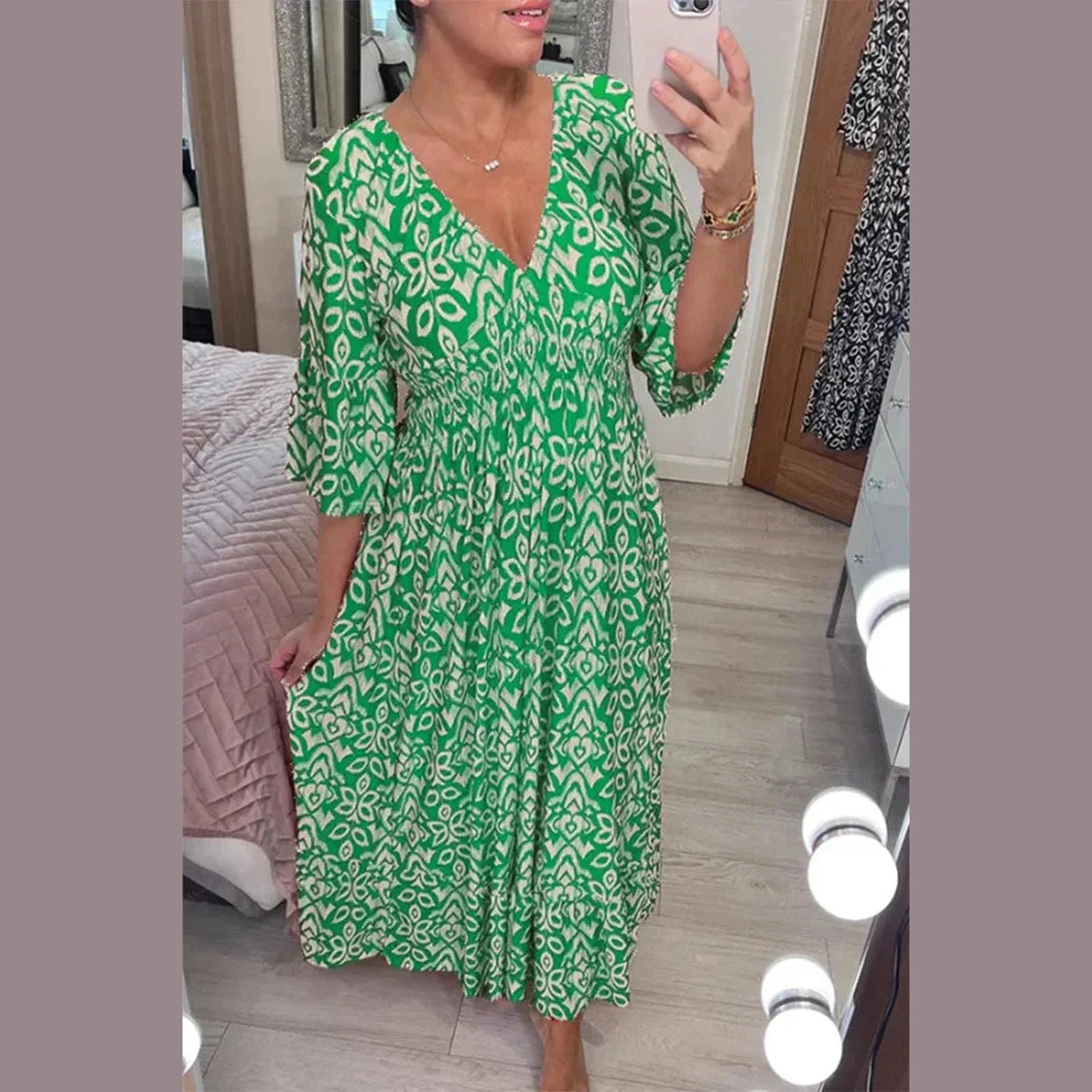 Robe Élégante Liss Essentielle Vert S 