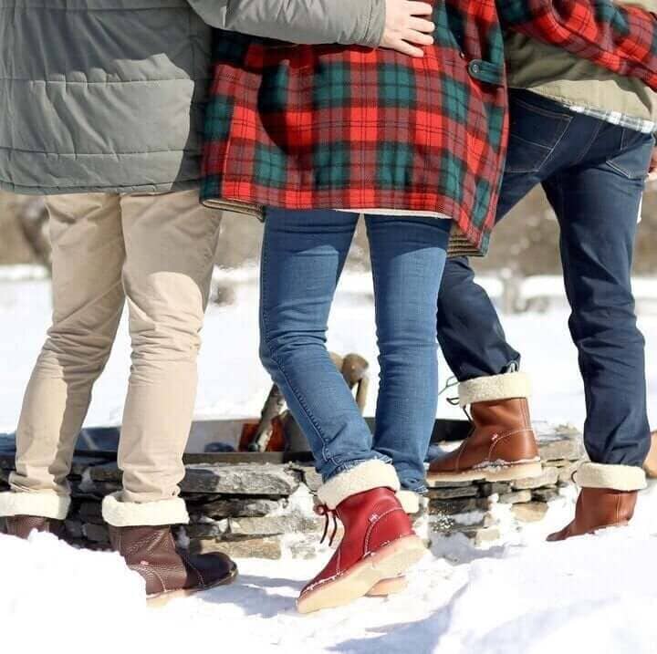 THE KONF™ | BOTTES IMPERMÉABLES EN CUIR POLAIRE AVEC DOUBLURE EN LAINE Essentielle 