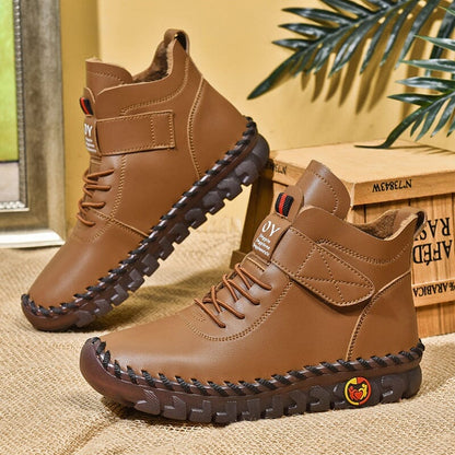 Chaussures en Cuir Ultra Confortables & Chaudes FEMININO Essentielle Marron 36 