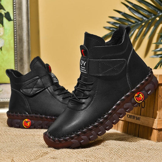 Chaussures en Cuir Ultra Confortables & Chaudes FEMININO Essentielle Noir 36 