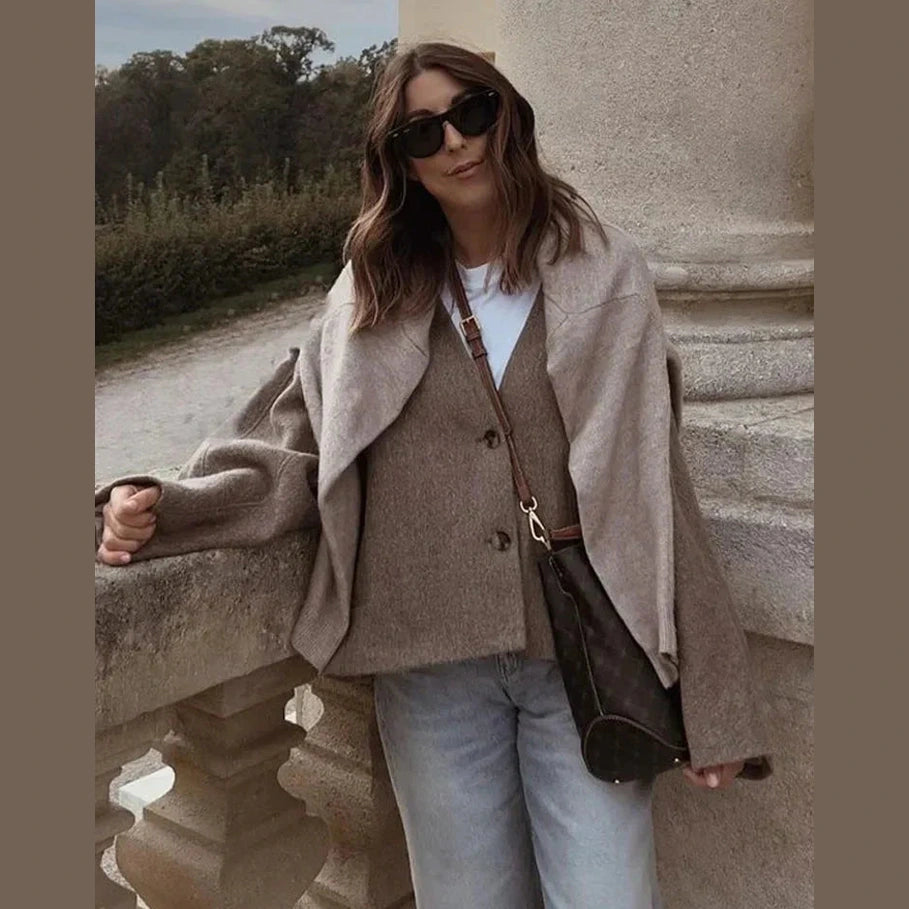 THE KONF™ | Manteau en laine élégant FEMININO Essentielle 