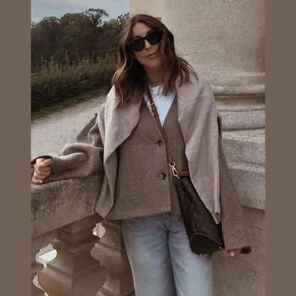 THE KONF™ | Manteau en laine élégant FEMININO Essentielle 