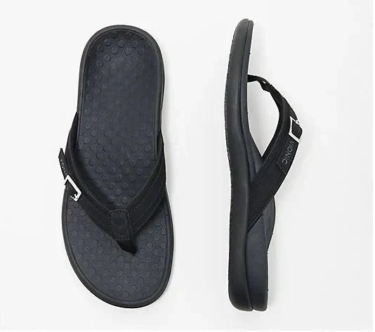 THE KONF™ | Sandale Orthopédique Pour Femme Alicia Chaussons de marche orthopédiques et diabétiques Essentielle Noir 35 